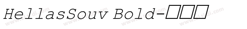 HellasSouv Bold字体转换